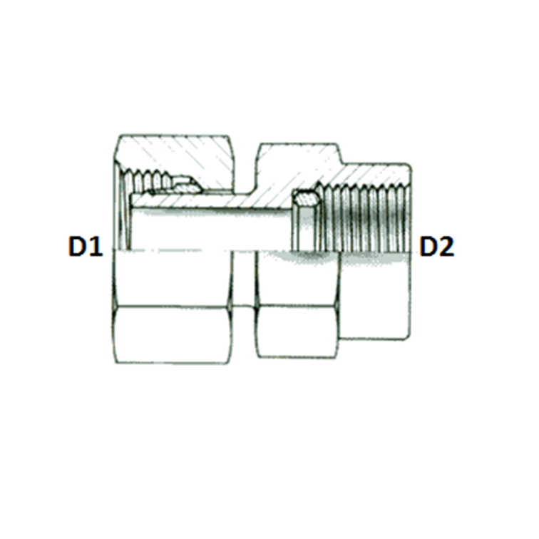 Adapteur femelle pour manomètre série L et S