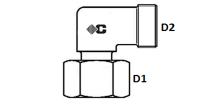 Coude orientable 90° série GAZ