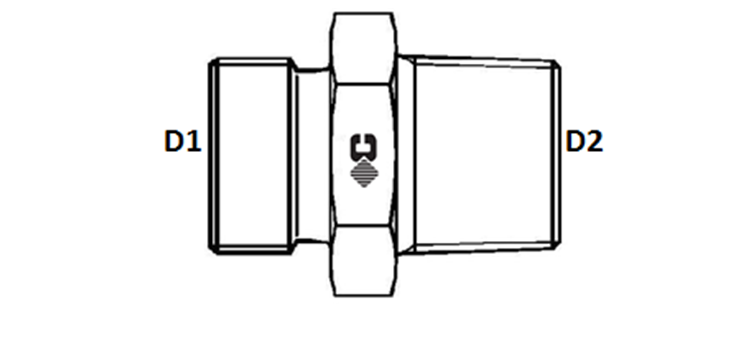 Union male métrique conique série LL