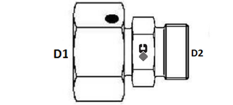 Adapteur de réduction femelle x male série S