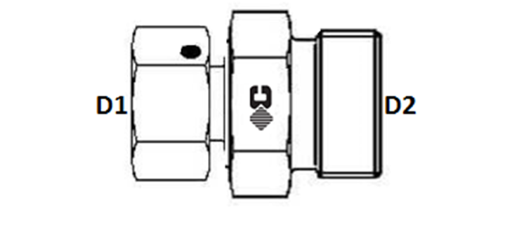 Adapteur de réduction inverse femelle x male série S