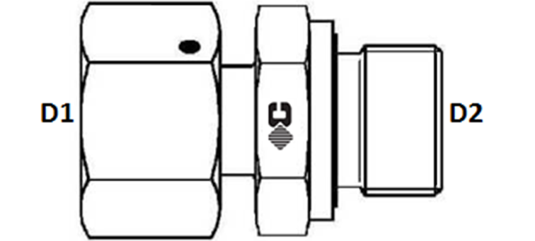 Adapteur orientable GAZ cylindrique série L