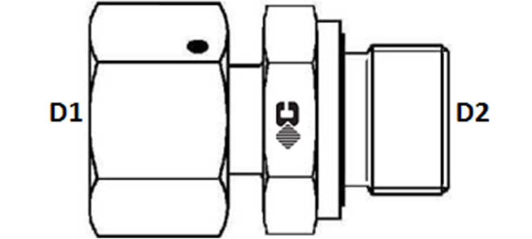 Adapteur orientable MÉTRIQUE cylindrique série L et S