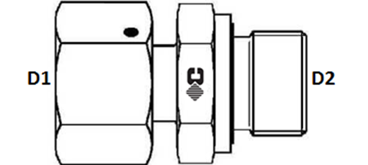 Adapteur orientable GAZ cylindrique série S
