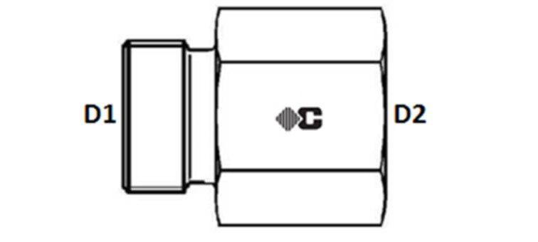 Union femelle GAZ série GAZ