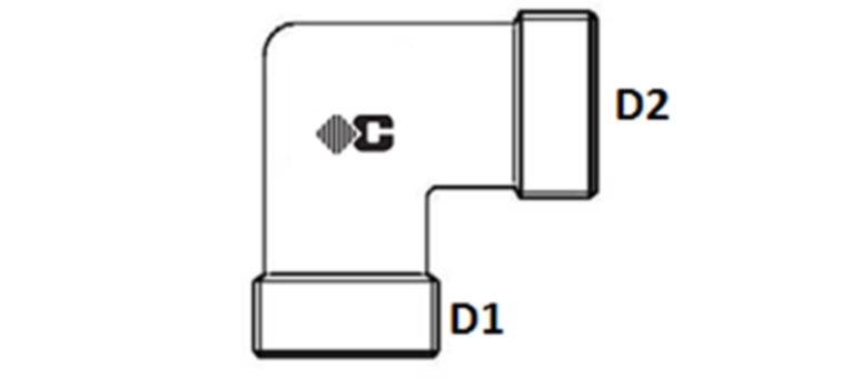 Coude égal 90° série GAZ