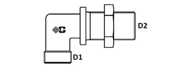 Coude égal de cloison 90° série L et S
