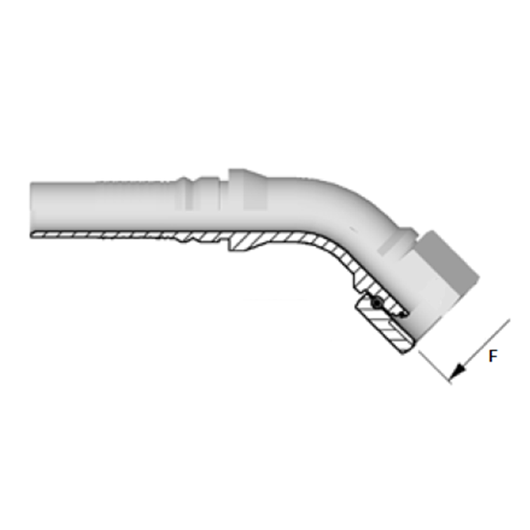 Embout interlock 45° femelle BSP