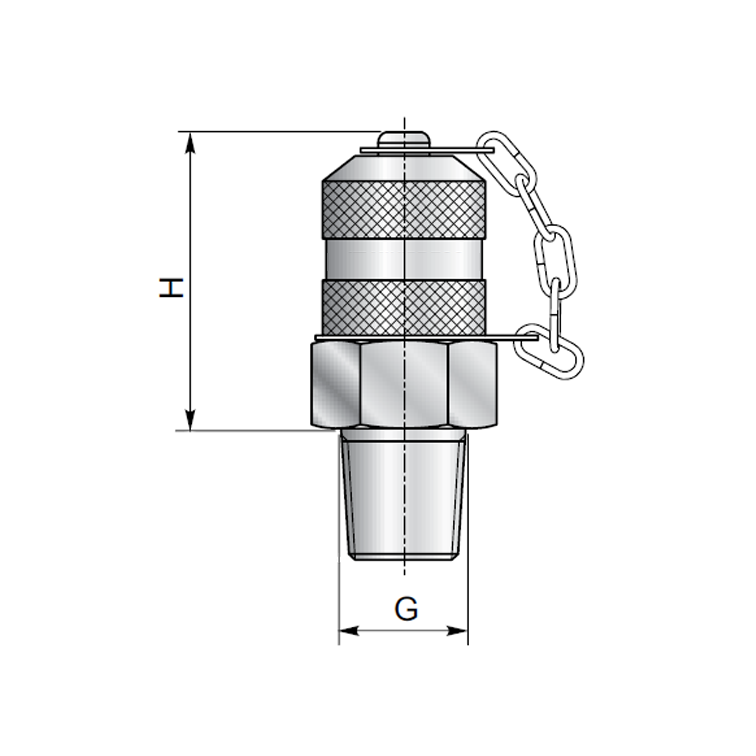 Prise de pression 16x200 implantation conique (GAZ et NPT)