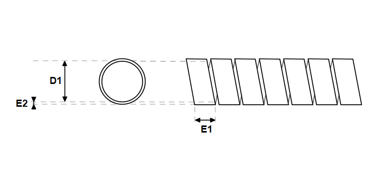 Ressort de protection PVC épaisseur 2mm x 16mm