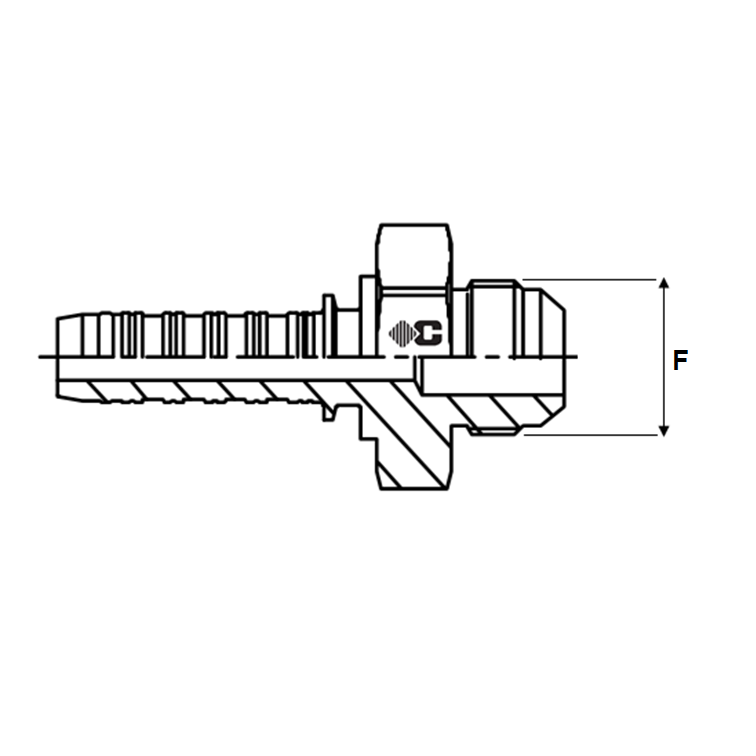 Embout à sertir male JIC