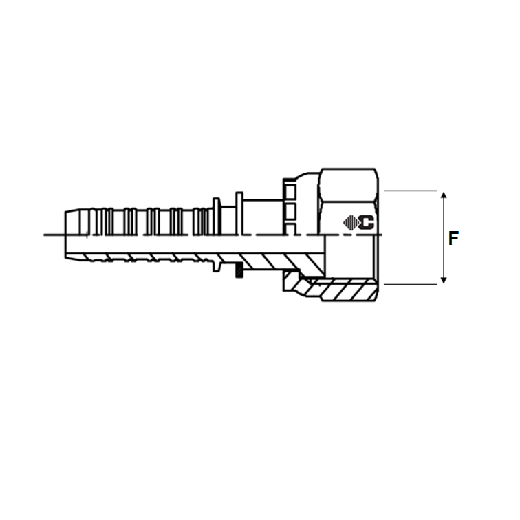Embout à sertir femelle ORFS