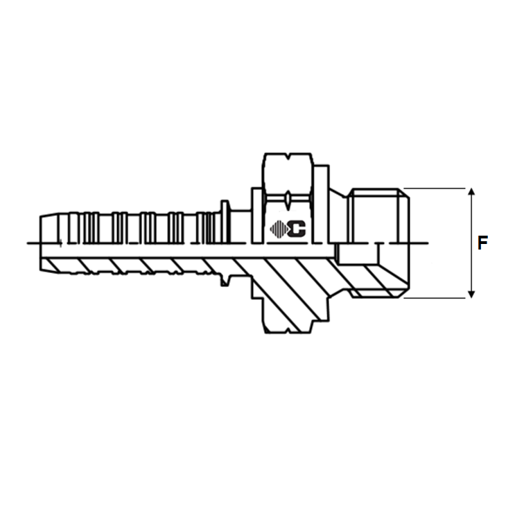 Embout à sertir male MÉTRIQUE cone 60°