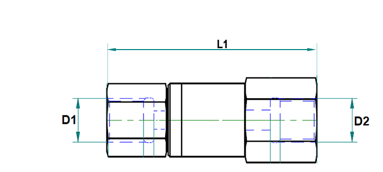 Racc tournant GAZ femelle x femelle
