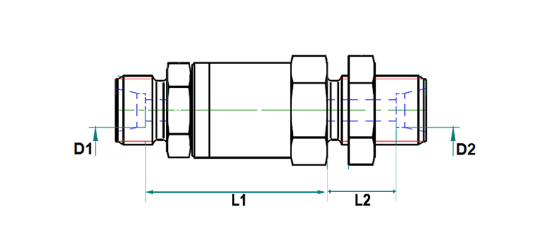 Racc tournant de cloison série L et S
