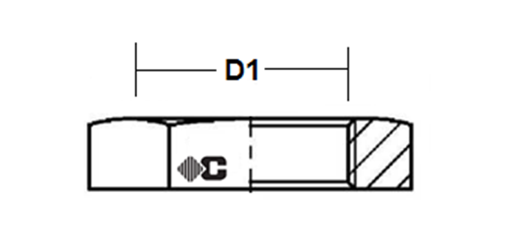 Contre écrou pour passe cloison