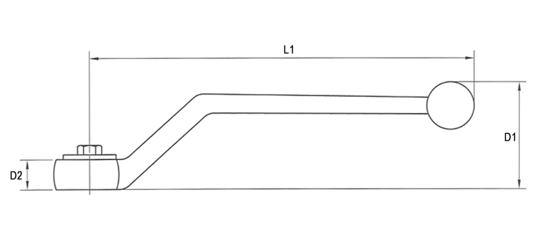 Poignée pour vanne haute pression