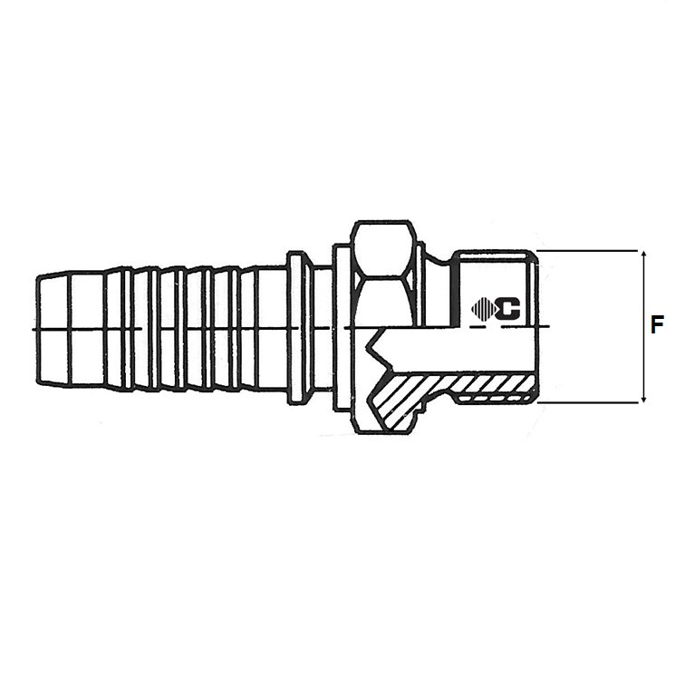 Embout à sertir male MÉTRIQUE
