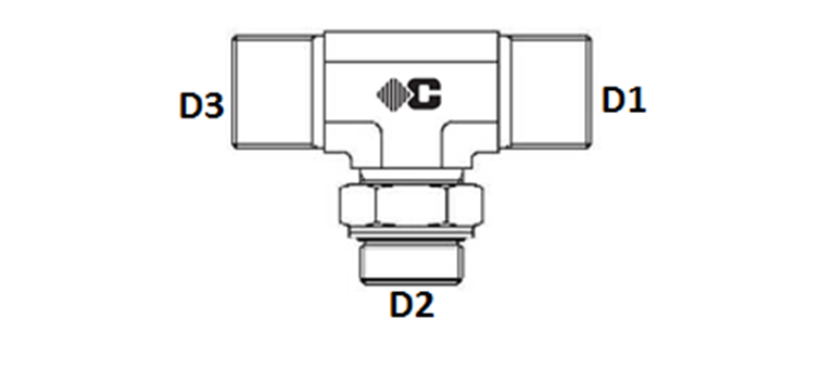 Te male GAZ cylindrique série L et S