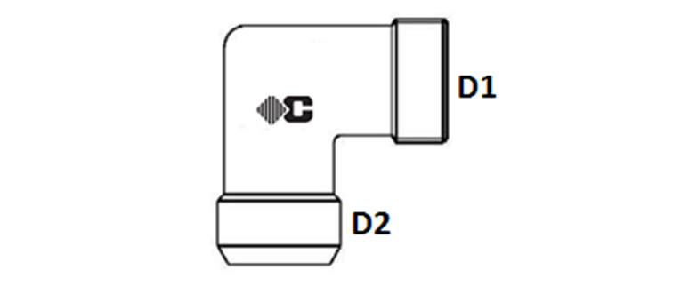 Coude male à souder 90° série L et S