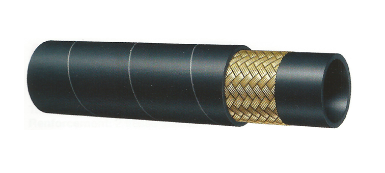 Tuyau de lavage noir 1 tresse compact