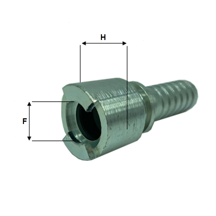 Embout à sertir fusée femelle