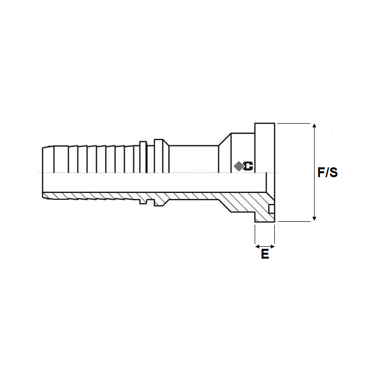 Embout à sertir à bride CAT