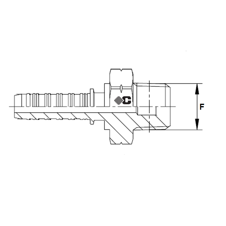 Embout à sertir male NPT (BRIGGS) inox