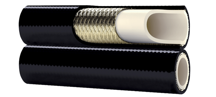 Tuyau thermoplastique jumelé 1 tresse acier 1W