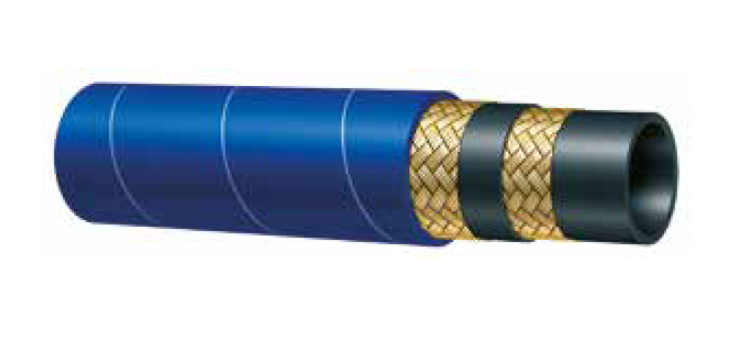 Tuyau de lavage 2 tresses compact bleu 