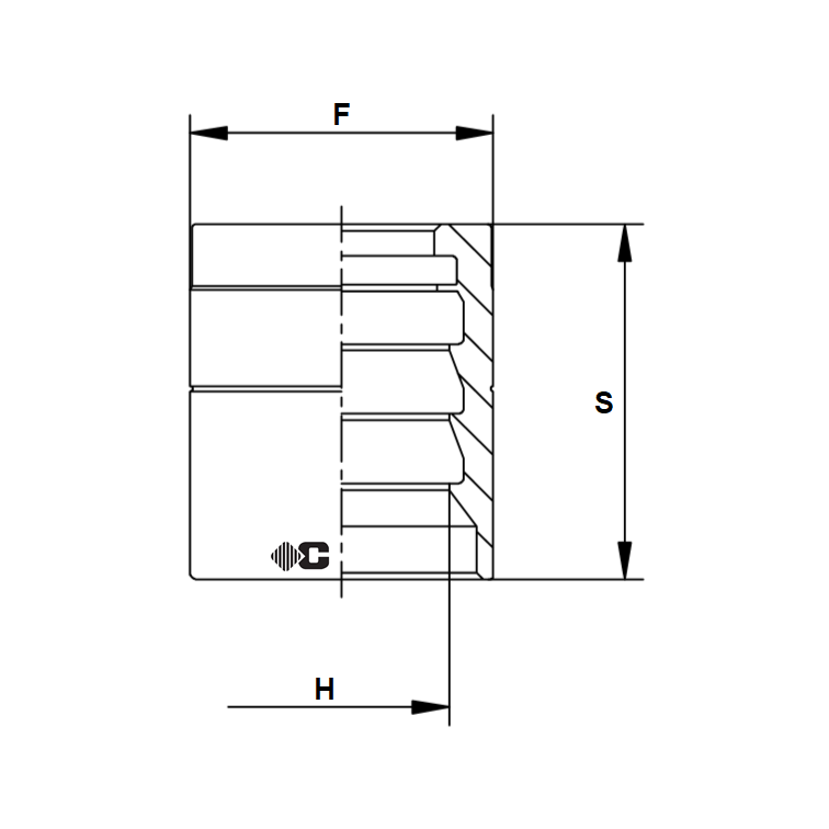 Jupe pour tuyau R1AT-2SC (avec dénudage)