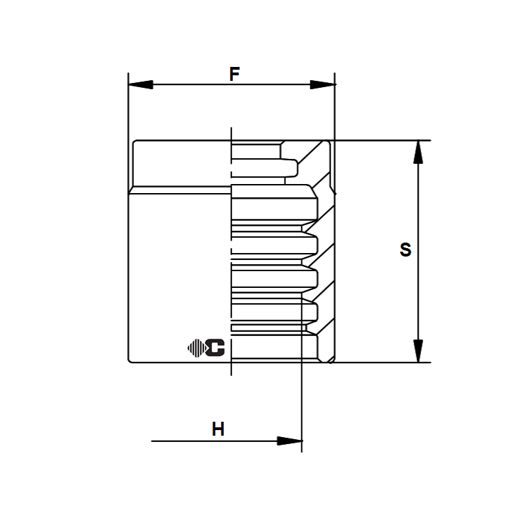 Jupe à sertir pour tuyau 1SC (sans dénudage)