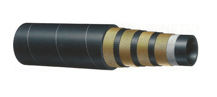 Tuyau 4 nappes métal 4SP Alfagomma