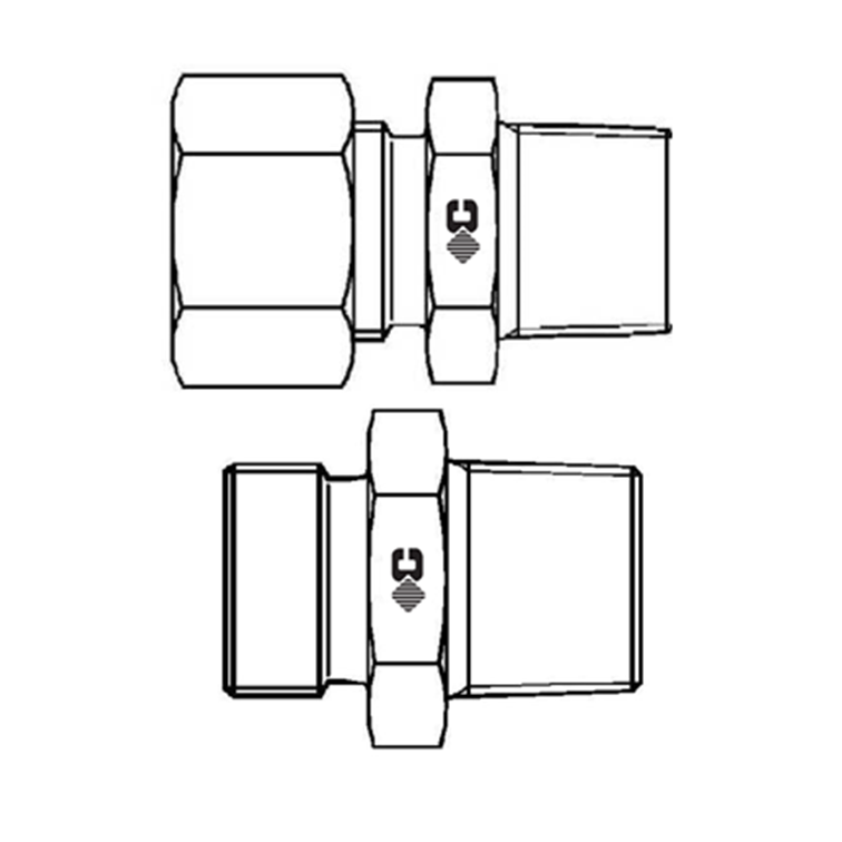 Union male NPT série LL