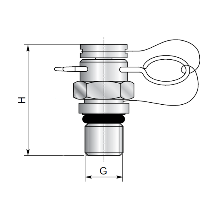 Prise de pression à broche