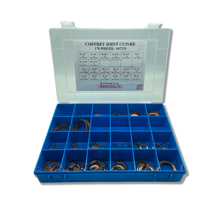 Coffret joint cuivre