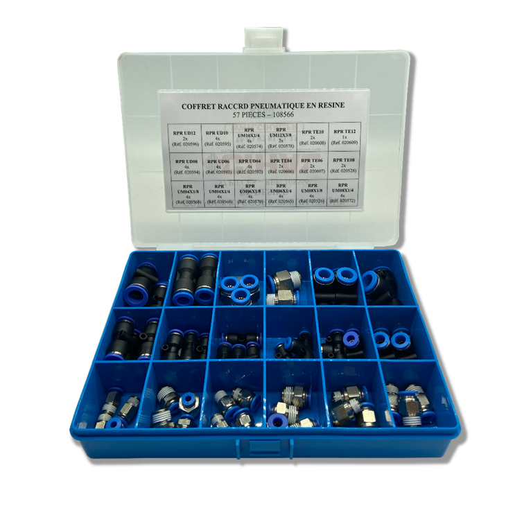 Coffret raccord pneumatique en résine
