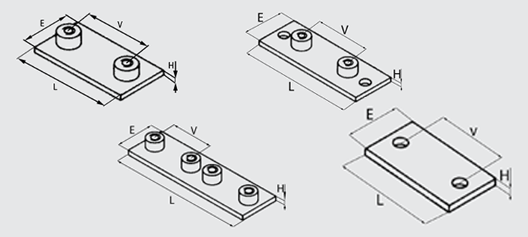 Plaque acier pour collier série légère