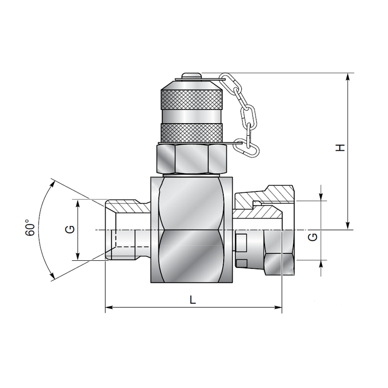 Prise de pression 16x200 sur union BSP