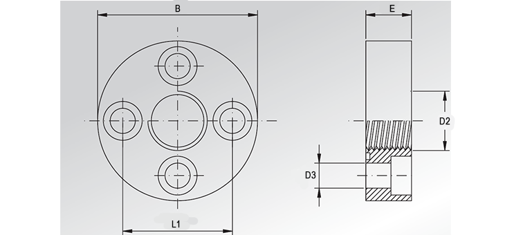 Bride droite pour pompe type Europe