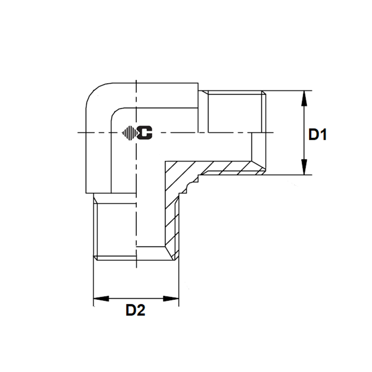 Coude 90° male x male BSP