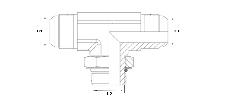 Te male JIC x male SAE