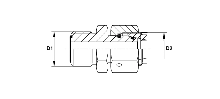 Adapteur male ORFS x femelle DIN L et S