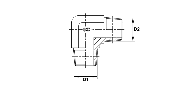 Coude 90° male NPT