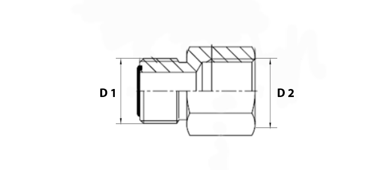 Adapteur male ORFS x femelle GAZ