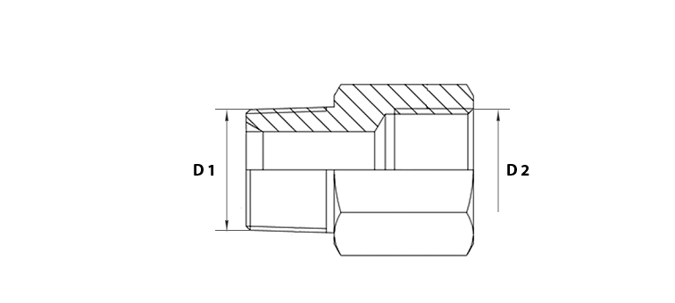 Adapteur male NPT X femelle GAZ