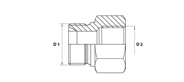 Adapteur male MÉTRIQUE x femelle GAZ