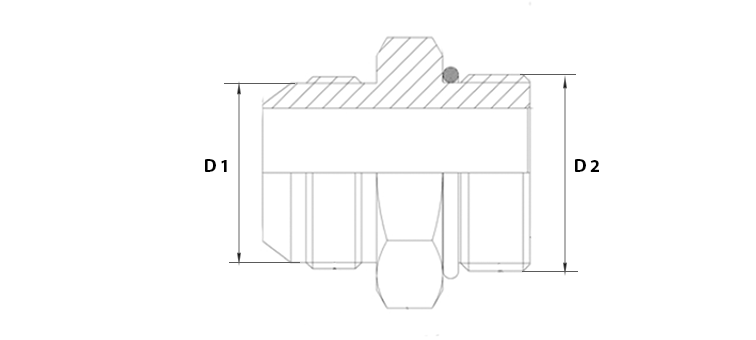 Adapteur male JIC x male SAE