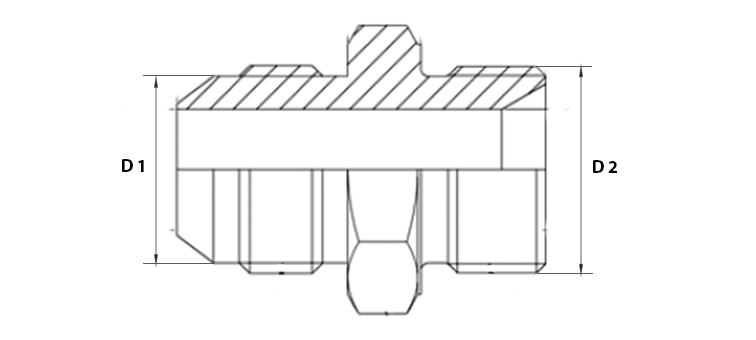 Adapteur male JIC x male BSP cone 60°