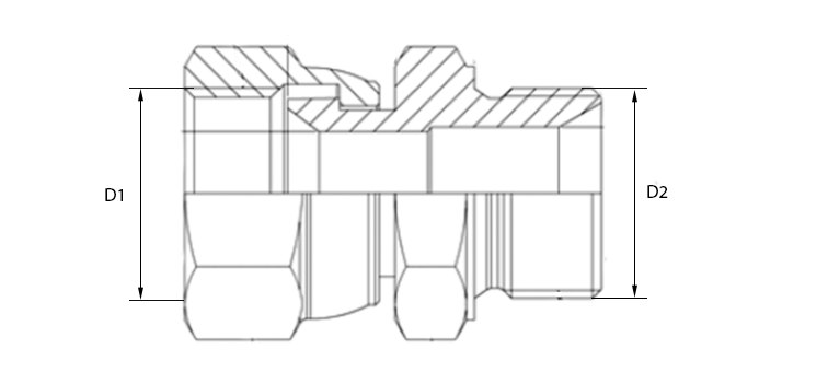 Adapteur tournant JIC x male BSP cone 60°